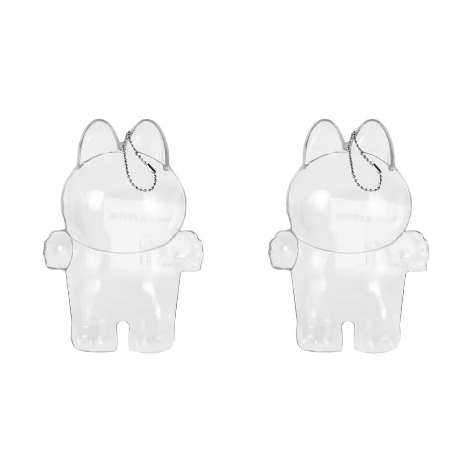 𧸠Transparent Protective Display Cover for Labub V1/V2 Plush Dolls