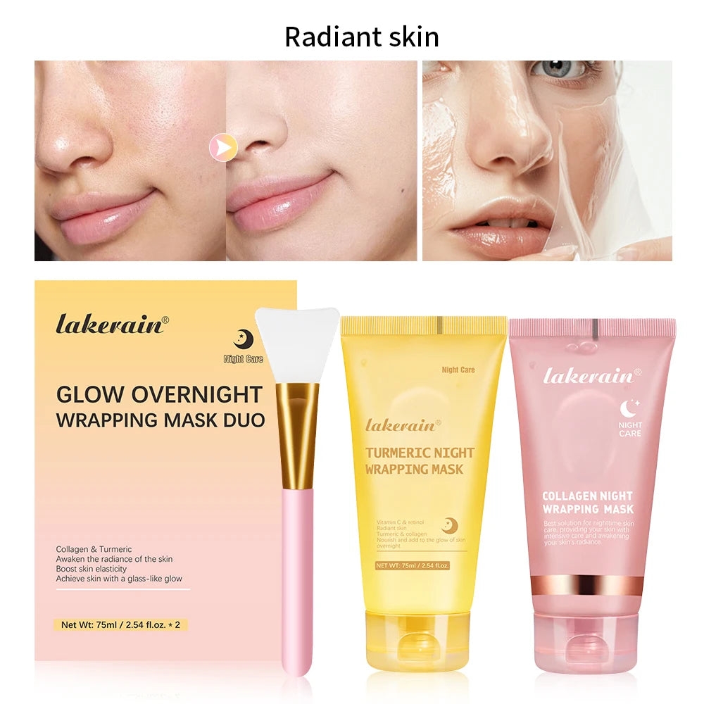 🌙 Lakerain Collagen Night Wrapping Mask – Firm, Hydrate & Glow Overnight