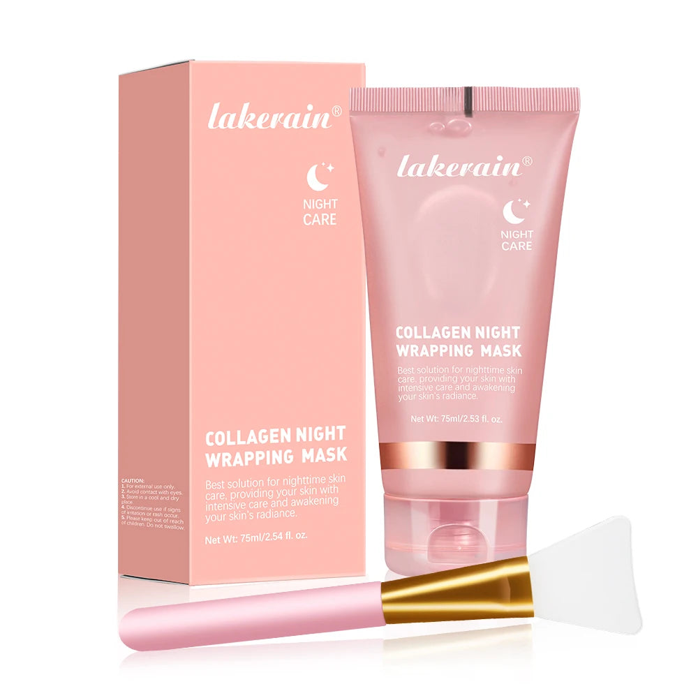 🌙 Lakerain Collagen Night Wrapping Mask – Firm, Hydrate & Glow Overnight