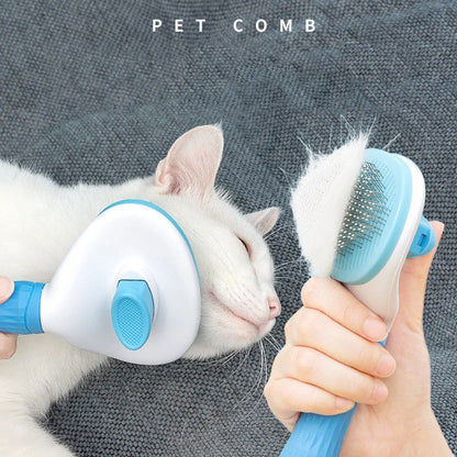 🐾 Pet Grooming Comb – Tangle-Free Comfort for Cats & Dogs