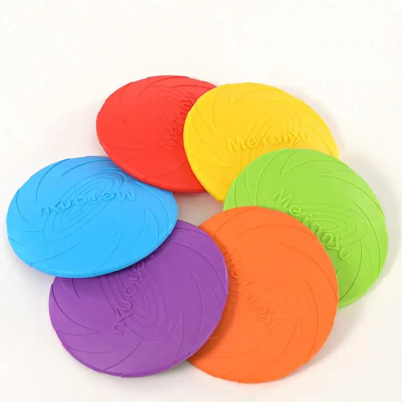 OUZEY Bite Resistant Flying Disc Toys For Dog/ Multifunction Pet Training Toy