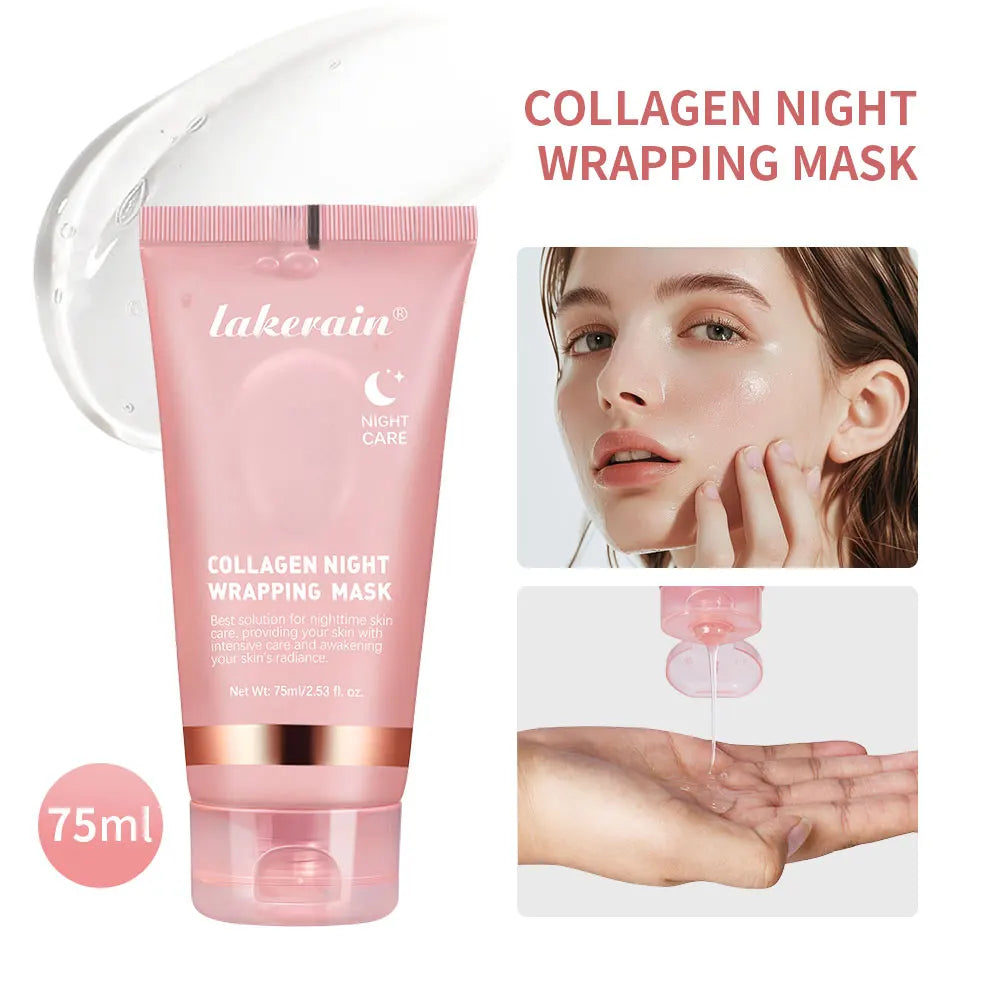 🌙 Lakerain Collagen Night Wrapping Mask – Firm, Hydrate & Glow Overnight