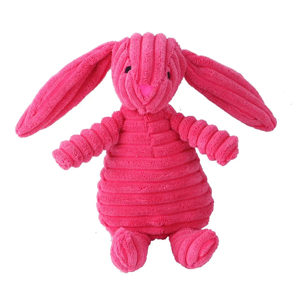 Plush High-Quality Dog Toy, Animal Shaped Bite Resistant Squeaky Corduroy Dog Toys