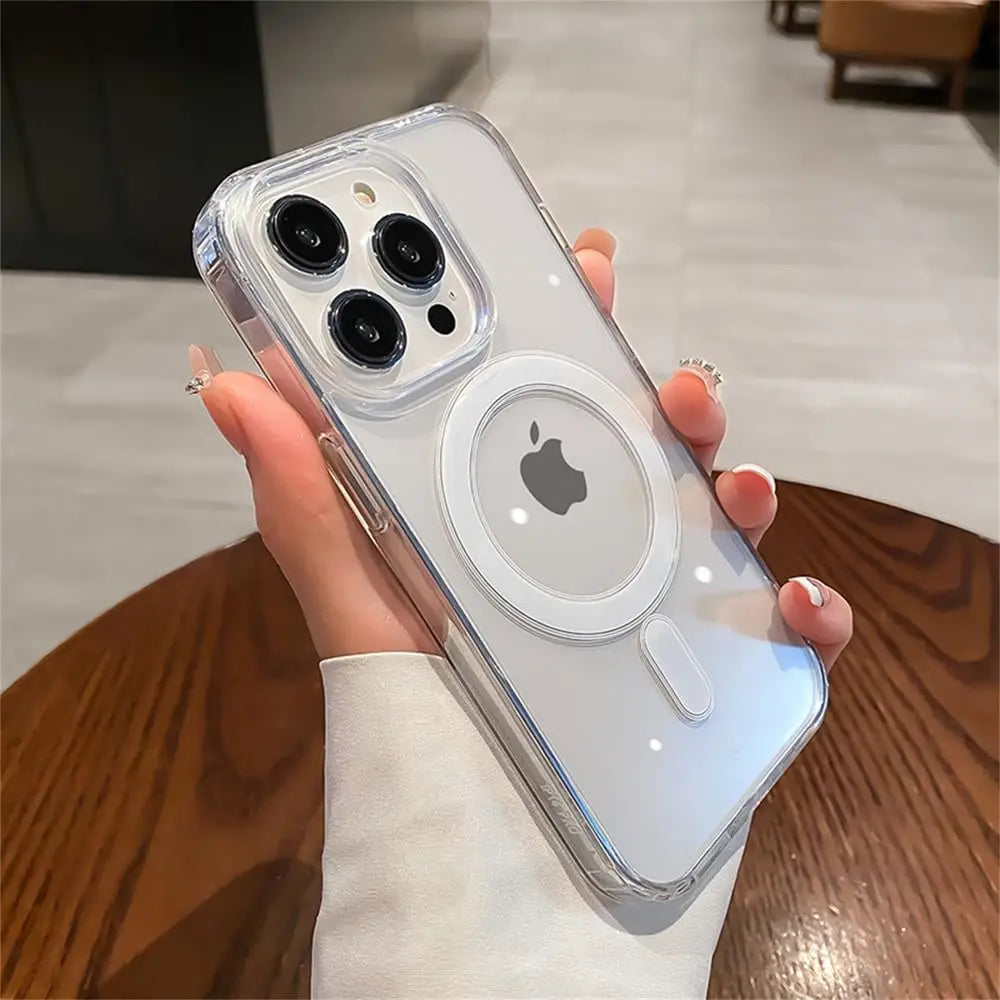 📱 Transparent MagSafe Case – Sleek, Strong & Snap-On Ready (Fits Iphone 11-16)