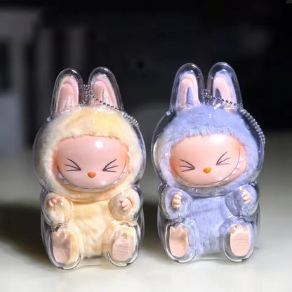🧸 Transparent Protective Display Cover for Labub V1/V2 Plush Dolls