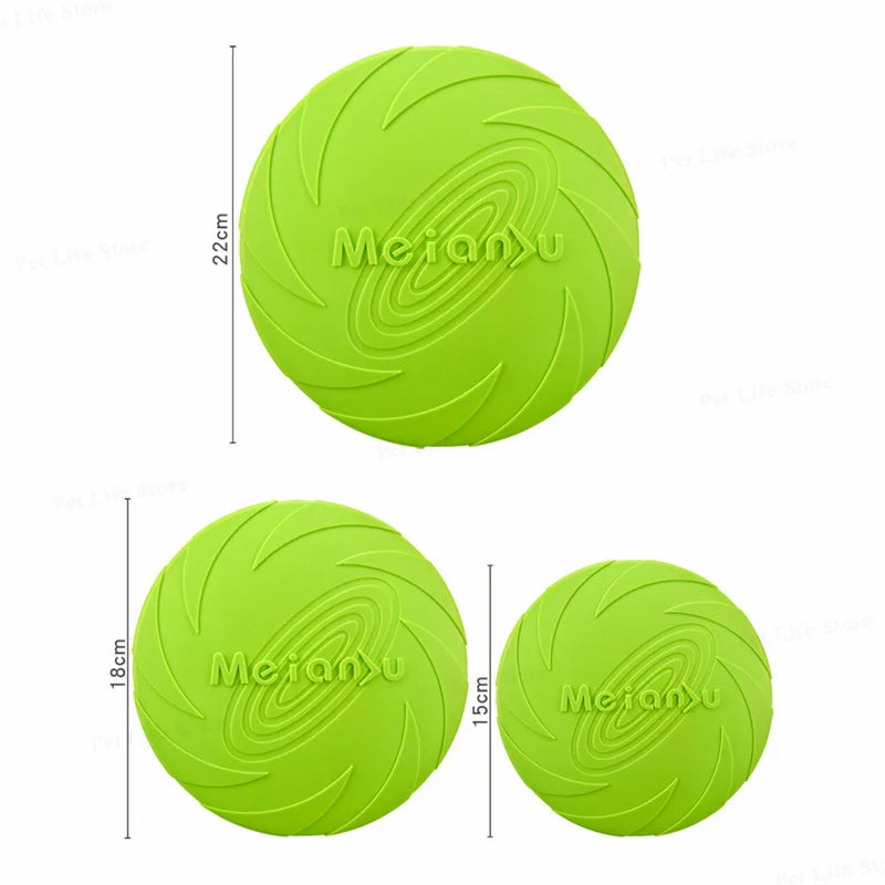 OUZEY Bite Resistant Flying Disc Toys For Dog/ Multifunction Pet Training Toy