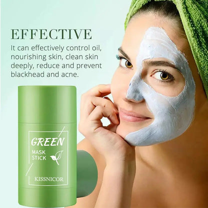 🍃 Green Tea Cleansing Stick Mask – Deep Clean, Shrink Pores & Remove Blackheads