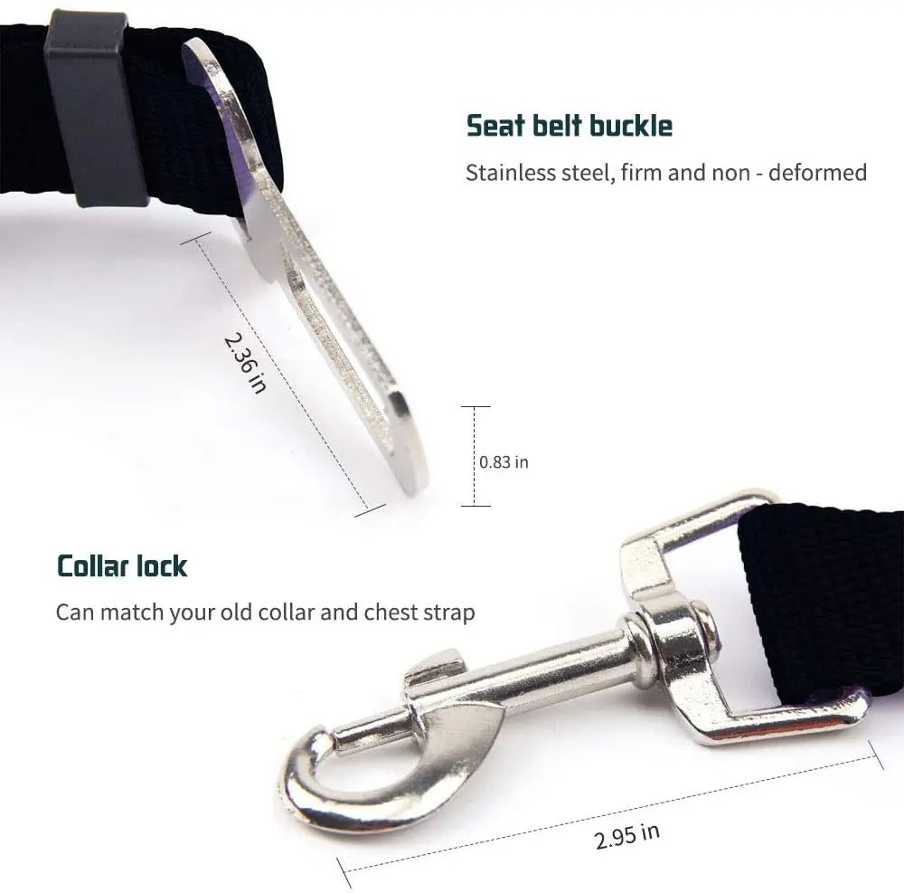 Adjustable Dog/ Cat Car Seat Belt Harness.