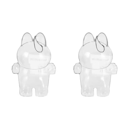 🧸 Transparent Protective Display Cover for Labub V1/V2 Plush Dolls