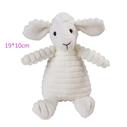Plush High-Quality Dog Toy, Animal Shaped Bite Resistant Squeaky Corduroy Dog Toys