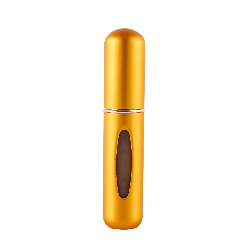 Portable Travel 5ml Bottom Charge Perfume Refillable Bottle Liquid Container For Cosmetics Spray Bottling Dispenser Press Head