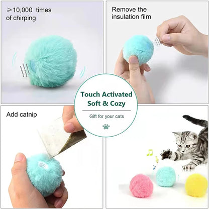 Smart Interactive Cat Toys (Plush Electric Catnip Training Toy)