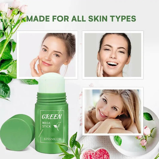 🍃 Green Tea Cleansing Stick Mask – Deep Clean, Shrink Pores & Remove Blackheads