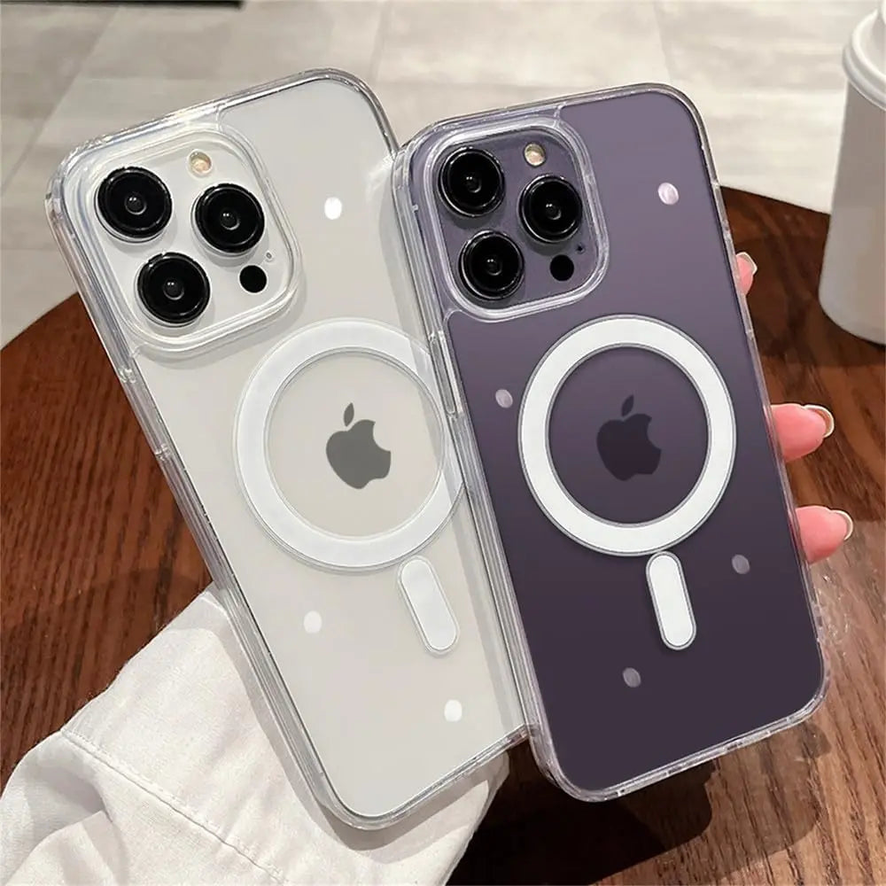 📱 Transparent MagSafe Case – Sleek, Strong & Snap-On Ready (Fits Iphone 11-16)
