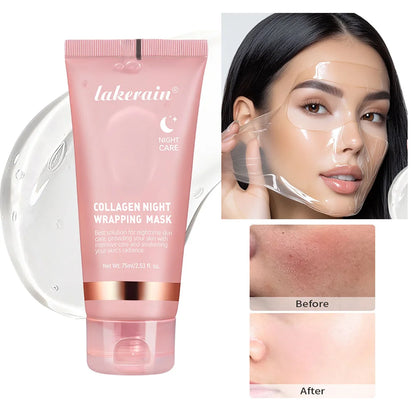 🌙 Lakerain Collagen Night Wrapping Mask – Firm, Hydrate & Glow Overnight