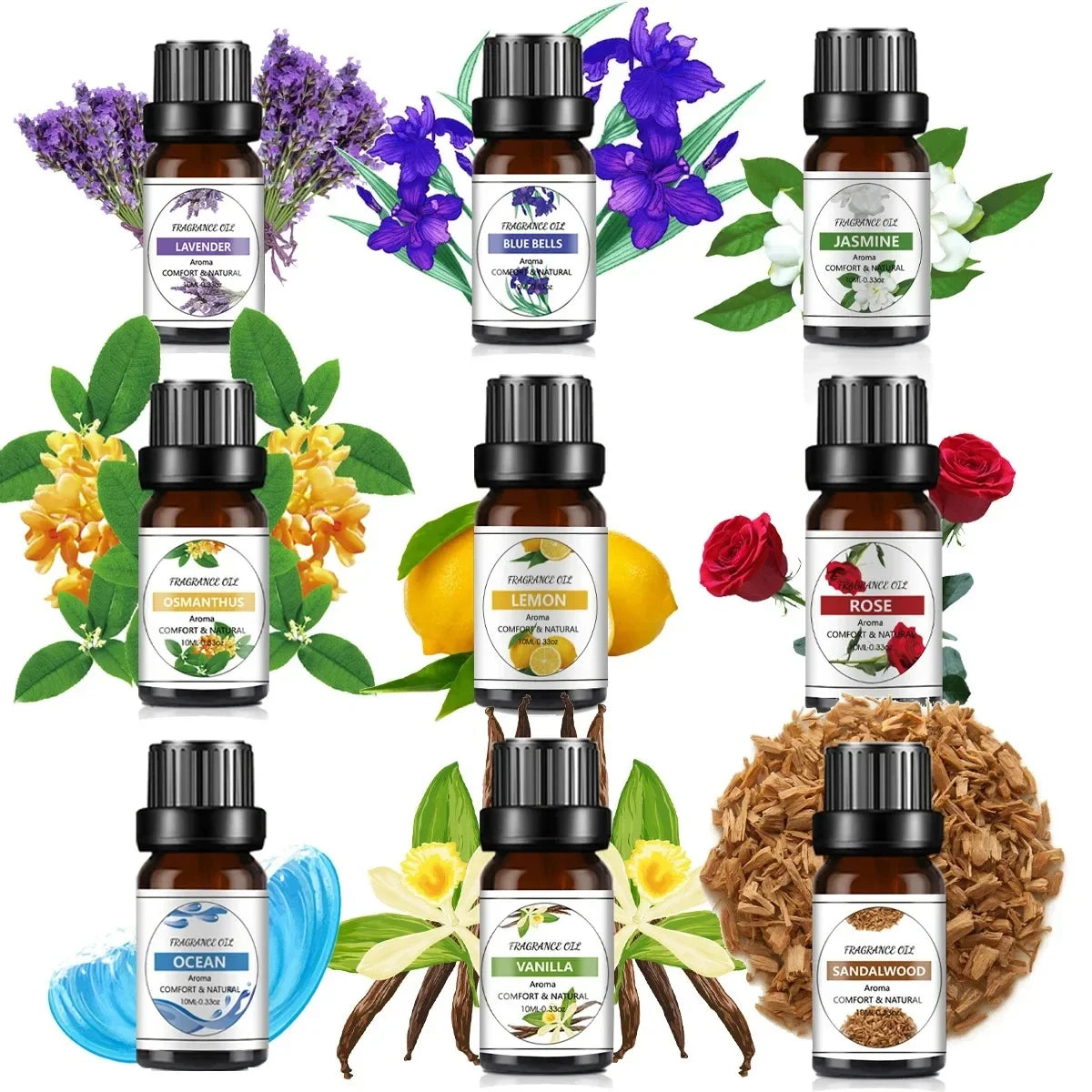 10Ml Fruit Scented Natural Plant Essential Oil