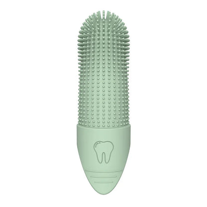 360° Cleaning, Food Grade Silicone Finger Toothbrush for Dogs & Cats Dental Care