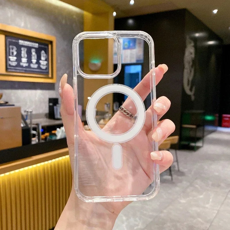 📱 Transparent MagSafe Case – Sleek, Strong & Snap-On Ready (Fits Iphone 11-16)