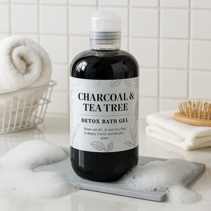 Charcoal & Tea Tree Detox Shower Bath Gel-2