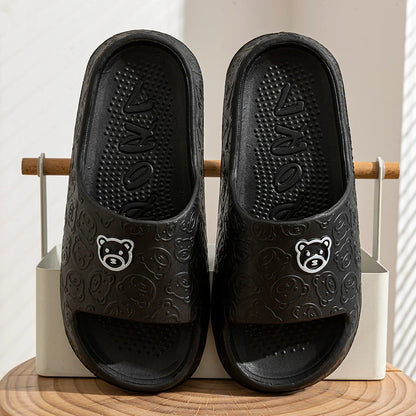 Soft Cartoon Bear Slides/ Bathroom Anti-slip grip.