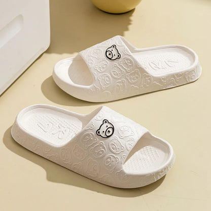 Soft Cartoon Bear Slides/ Bathroom Anti-slip grip.